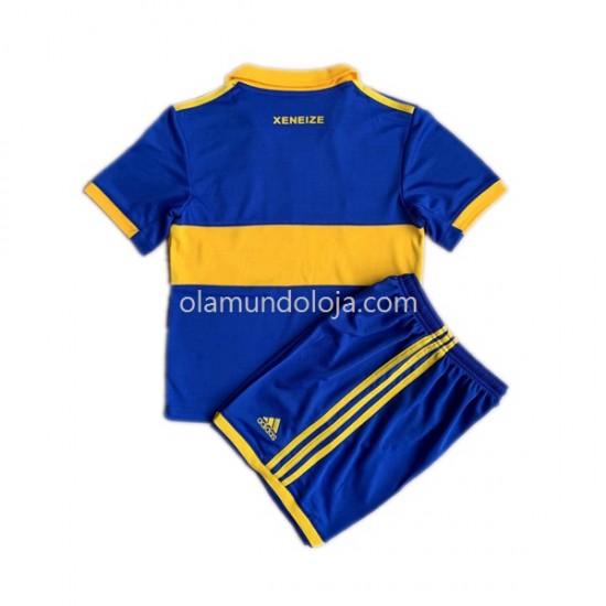 Camisola CA Boca Juniors Criança Equipamento Primeiro 2022-2023 Manga Curta